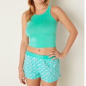 PINK Victoria's Secret Aqua Pajama Set